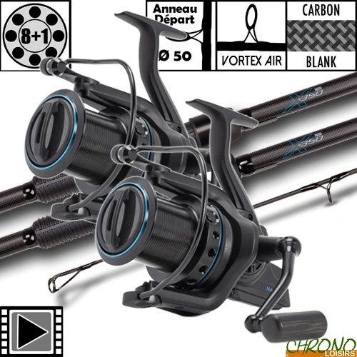 Ensemble Nash X350 50mm 13' 3.5lbs LR10000 (les 2) 3 Ensemble Nash X350 50mm 13' 3.5lbs LR10000 (les 2)