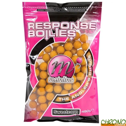 Bouillettes Mainline Response Sweetcorn 15mm 450g 3 Bouillettes Mainline Response Sweetcorn 15mm 450g