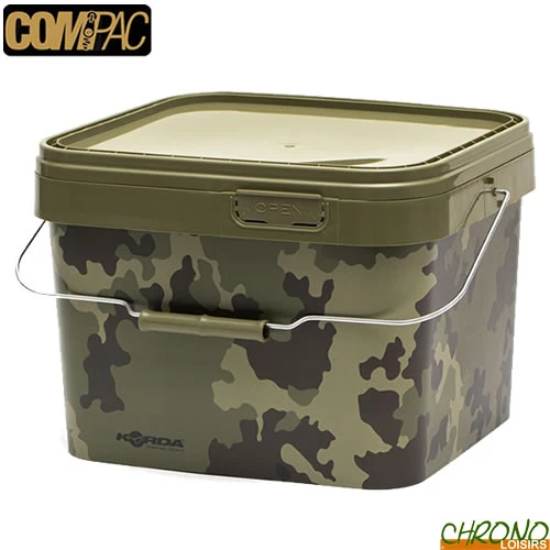 Seau Korda Compac Bucket Kamo 10L 3 Seau Korda Compac Bucket Kamo 10L