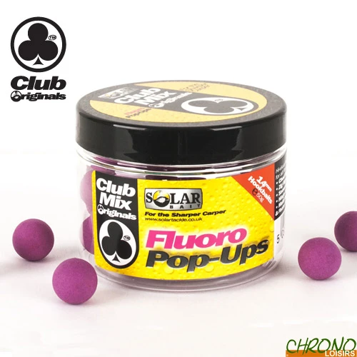 Pop Ups Solar Fluoro Club Mix (Squid & Octopus) 14mm 50g 3 Pop Ups Solar Fluoro Club Mix (Squid & Octopus) 14mm 50g