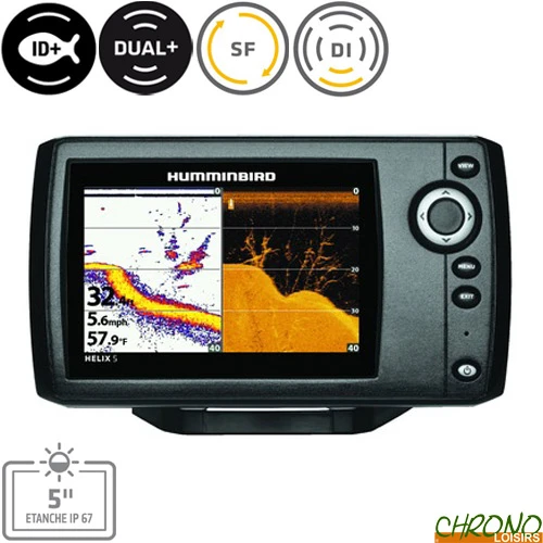 Sondeur Humminbird Helix 5 G2 HD DI Sonde TA 200/455/800kHz 3 Sondeur Humminbird Helix 5 G2 HD DI Sonde TA 200/455/800kHz