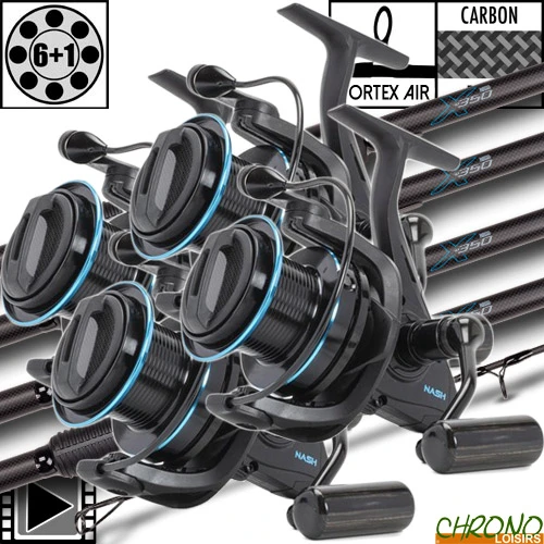 Ensemble Nash X350 10' 3.5lbs LR6000 (les 4) 3 Ensemble Nash X350 10' 3.5lbs LR6000 (les 4)