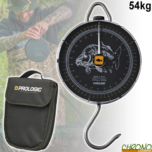 Peson à Crémaillère Prologic Specimen Dial Scale 54kg 3 Peson à Crémaillère Prologic Specimen Dial Scale 54kg