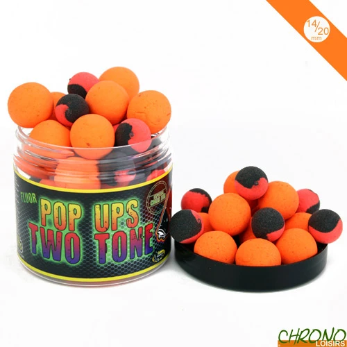 Pop Ups Pro Elite Baits Fluoro Two Tone Krill & Crab 14/20mm 200ml 3 Pop Ups Pro Elite Baits Fluoro Two Tone Krill & Crab 14/20mm 200ml