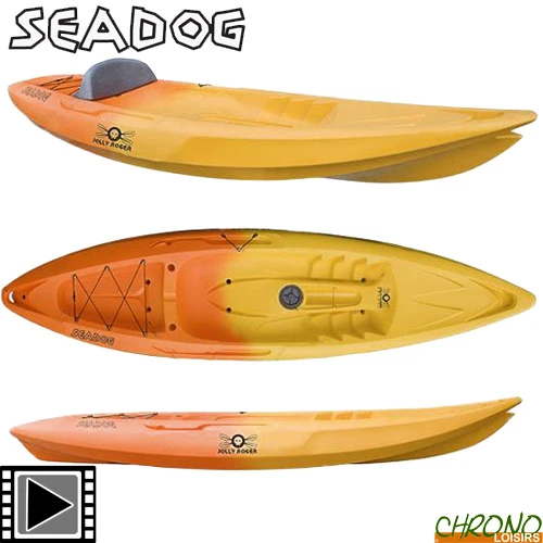 Kayak Point 65°N Seadog Sit-On-Top Monobloc Jaune/Orange 1 Place 3 Kayak Point 65°N Seadog Sit-On-Top Monobloc Jaune/Orange 1 Place