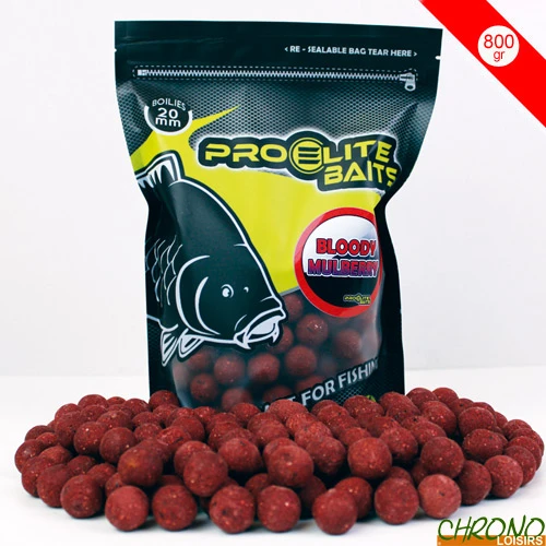 Bouillettes Pro Elite Baits Bloody Mulberry 20mm 800G 3 Bouillettes Pro Elite Baits Bloody Mulberry 20mm 800G