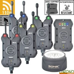 Set Sonik Centrale 4 Détecteurs SKX3 + Lampe