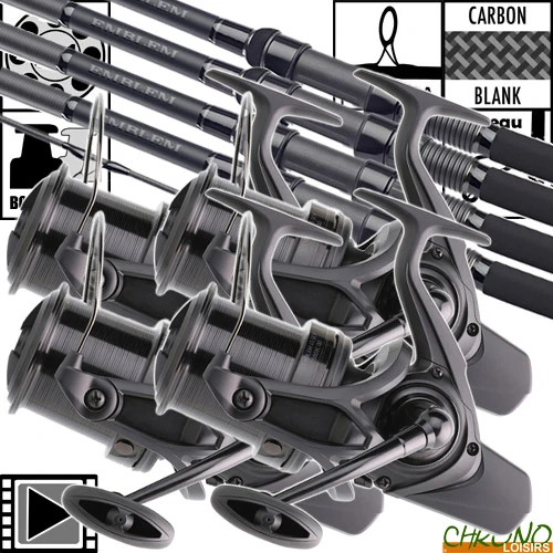 Ensemble Daiwa New Emblem Carp 50mm 13' 3.5lbs 45 SCW (les 4) 3 Ensemble Daiwa New Emblem Carp 50mm 13' 3.5lbs 45 SCW (les 4)