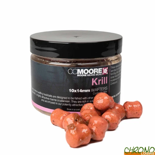 Dumbells Equilibrés CC Moore Krill Wafters 10x14mm (par 50) 3 Dumbells Equilibrés CC Moore Krill Wafters 10x14mm (par 50)