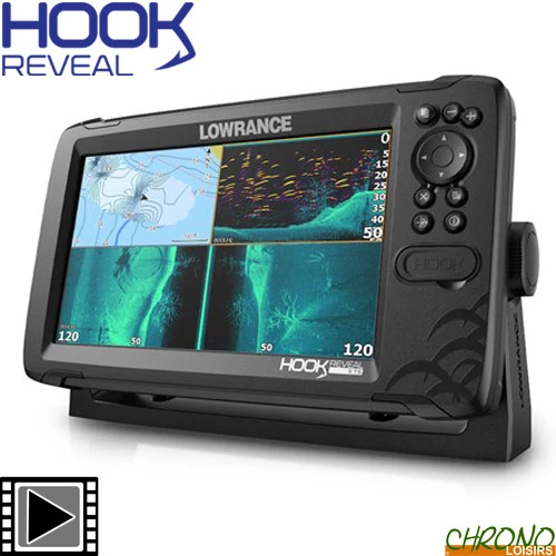Sondeur GPS Lowrance Hook Reveal 9 Sonde TA TripleShot 3 Sondeur GPS Lowrance Hook Reveal 9 Sonde TA TripleShot