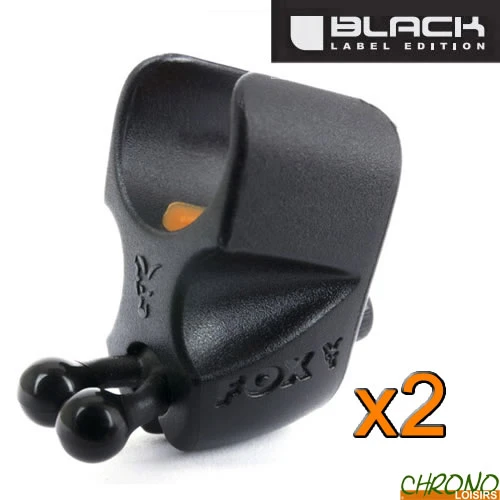 Clip Ligne Fox Black Label Ajustable Rod Clip (par 2) 3 Clip Ligne Fox Black Label Ajustable Rod Clip (par 2)