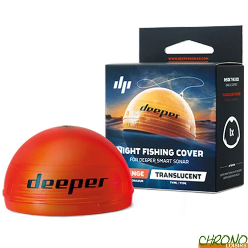 Couvercle Orange Fluo Deeper Pour Pêche De Nuit 3 Couvercle Orange Fluo Deeper Pour Pêche De Nuit