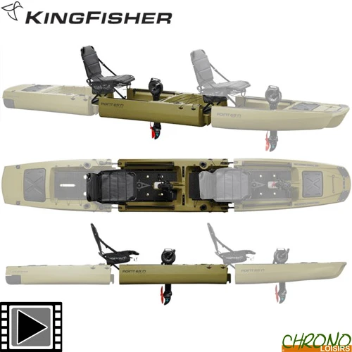 Kayak Point 65°N KingFisher Section Supplémentaire Vert Armée 3 Kayak Point 65°N KingFisher Section Supplémentaire Vert Armée