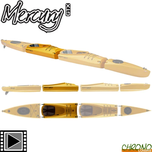 Kayak Point 65°N Mercury Section Supplémentaire Jaune 3 Kayak Point 65°N Mercury Section Supplémentaire Jaune