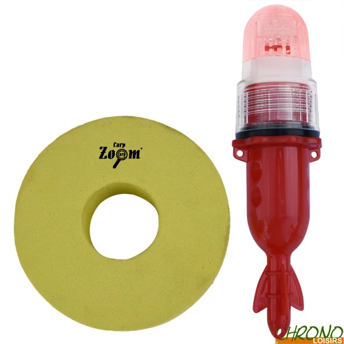 Marqueur Carp Zoom Floating Marker Light Rouge + Mousse 3 Marqueur Carp Zoom Floating Marker Light Rouge + Mousse