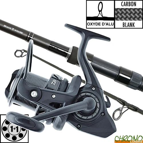 Ensemble Daiwa Black Widow 10' 3lbs 3 Ensemble Daiwa Black Widow 10' 3lbs